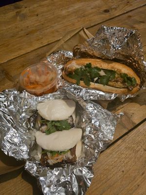 Bao buns, kimchi, Bahn mi at Linh - Not Just A Restaurant in Prague
