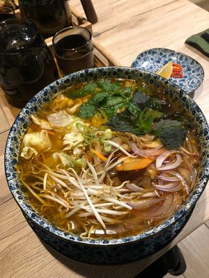 Bun hue soup at Linh - Not Just A Restaurant in Prague