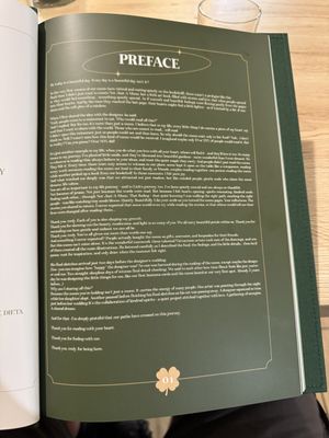 Lovely menu introduction  at Linh - Not Just A Restaurant in Prague