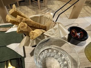 Tofu fries and spicy soy saucee  at Linh - Not Just A Restaurant in Prague