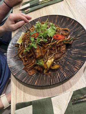 Black pepper udon   at Linh - Not Just A Restaurant in Prague