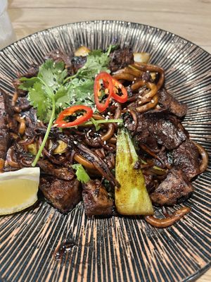 Udon black noodle   at Linh - Not Just A Restaurant in Prague