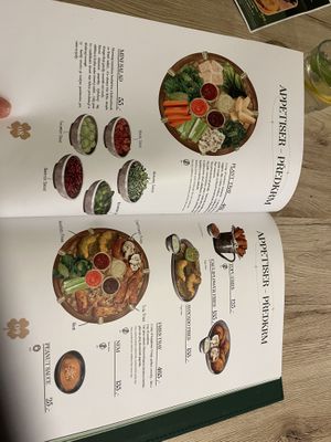 gorgeous menu design   at Linh - Not Just A Restaurant in Prague