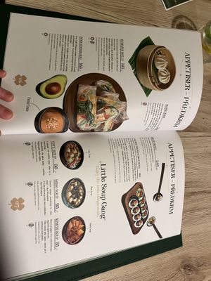 another moment for the beautiful menu  at Linh - Not Just A Restaurant in Prague