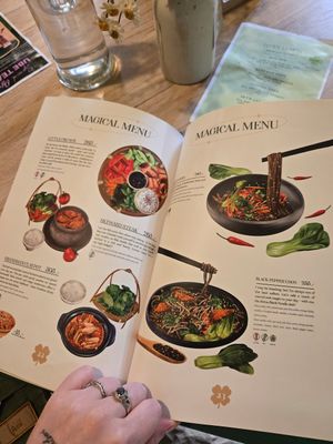 The menu at Linh - Not Just A Restaurant in Prague