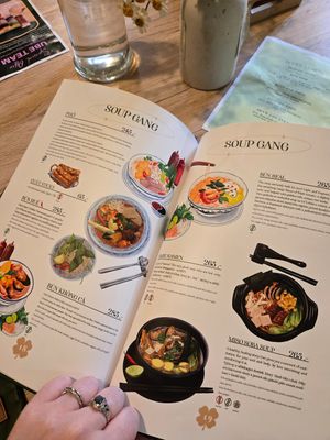The menu at Linh - Not Just A Restaurant in Prague