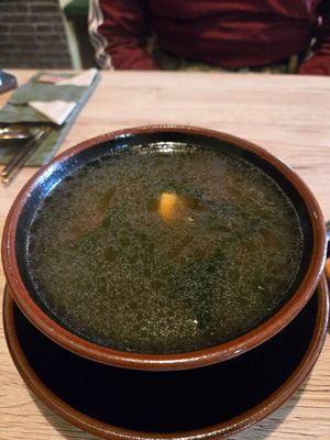 Miso soup at Linh - Not Just A Restaurant in Prague