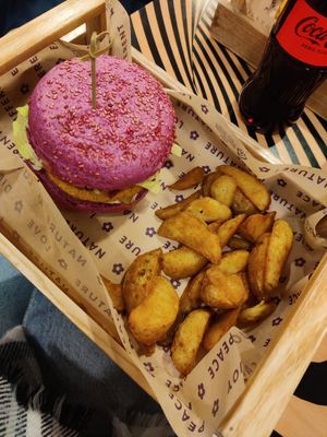 Hello kitty burger at Flower Burger - Bicocca Village in Milan