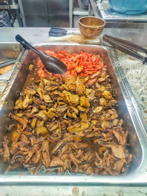 Mock meat at Vegetarian Delight 素食小吃 in Central Singapore