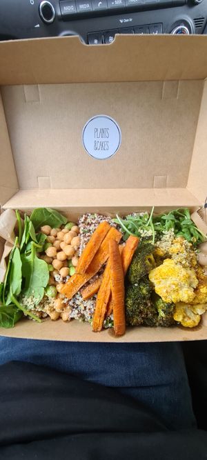 Tasty salad 🥗 more than enough at Plants & Cakes EAST in Frankfurt