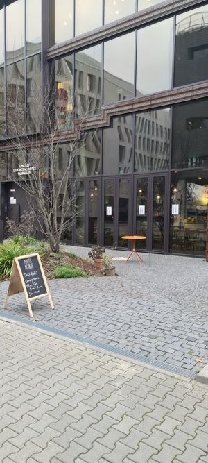 Outside at Plants & Cakes EAST in Frankfurt