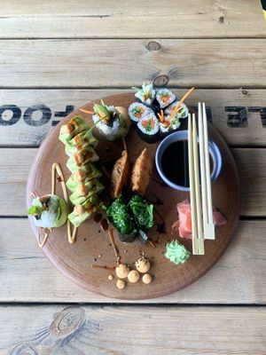 😋  at Sushi Me Rollin' in Newcastle Upon Tyne