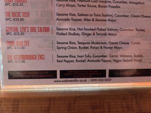  at Sushi Me Rollin' in Newcastle Upon Tyne