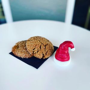 Seasonal chewy Molasses cookie. at Cyth & Co in Oakland Park