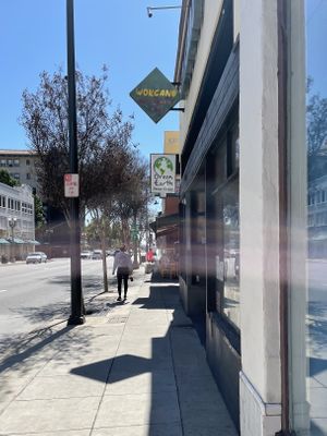 From the outside at Green Earth Vegan Cuisine in Pasadena