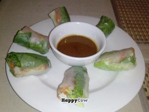 summer rolls at Green Earth Vegan Cuisine in Pasadena