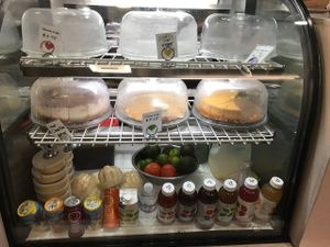 desserts and bottled drinks at Loving Hut - Westfield Mall Food Emporium in San Francisco