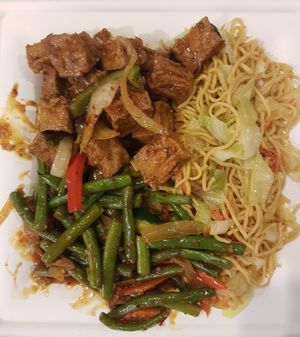 Combo menu. Delicious! at Loving Hut - Westfield Mall Food Emporium in San Francisco