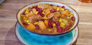 Jerk "Chicken" Soup at Jam Delish in North London