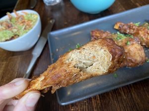 faux ‘Chicken’ drum sticks   at Jam Delish in North London