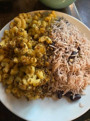 Best Mac & cheese and rice & beans EVER at Jam Delish in North London