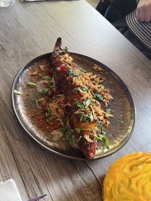 BBQ jerk plantain   at Jam Delish in North London
