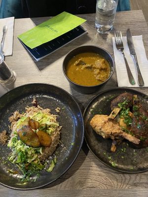 Curry goat and wings  #Veganuary at Jam Delish in North London