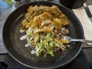 Curry goat   at Jam Delish in North London