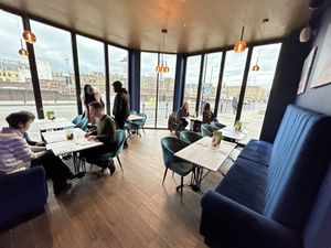 Nice room that will open up to the outside in the summer   at Jam Delish in North London