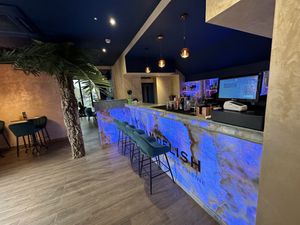 Bar area   at Jam Delish in North London