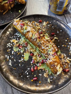 Jerk plantain small plate  at Jam Delish in North London