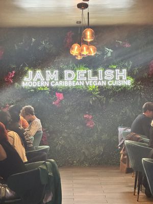 Inside the restaurant...  at Jam Delish in North London