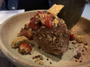 Chocolate mousse  at Jam Delish in North London