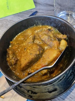 Curry goat  at Jam Delish in North London