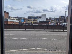 Parking lot next to Jam Delish at Jam Delish in North London