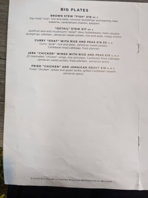 Menu 5 at Jam Delish in North London