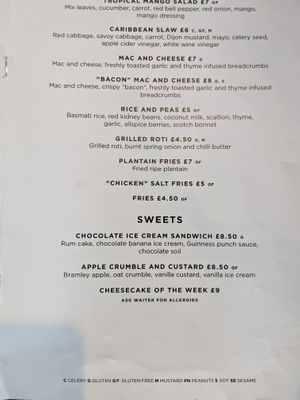 Menu 4 at Jam Delish in North London