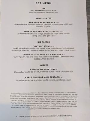 Set Menu at Jam Delish in North London