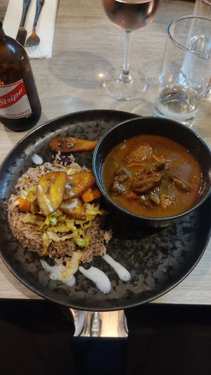 Goat Curry at Jam Delish in North London