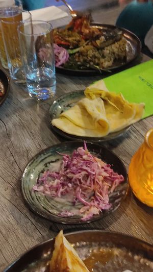 Slaw and Roti at Jam Delish in North London