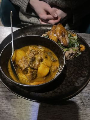 Curry goat  at Jam Delish in North London