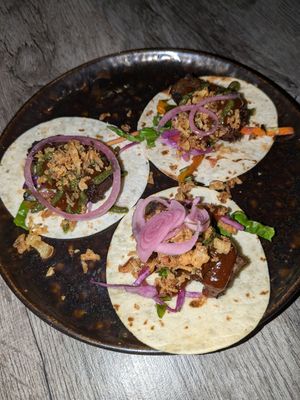 Pork belly tacos at Jam Delish in North London