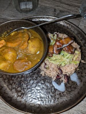 Curry goat at Jam Delish in North London