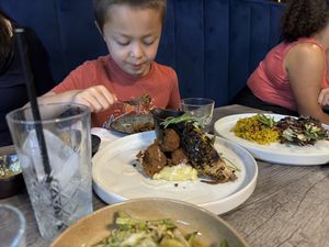 Fried chicken and grilled chickenn  at Jam Delish in North London