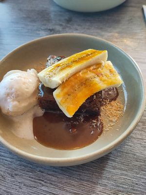 Banana Cake (gluten free option) at Jam Delish in North London