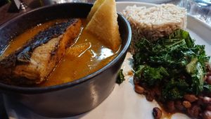 Guyanese mango fish curry at Jam Delish in North London