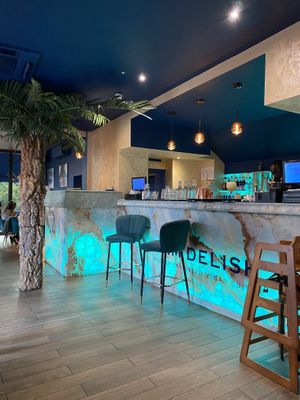 Cocktail bar  at Jam Delish in North London