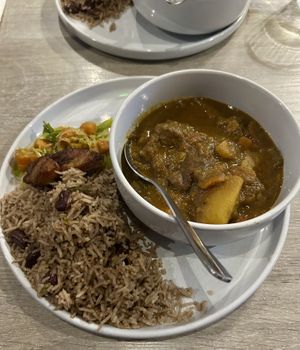 Curry goat  at Jam Delish in North London