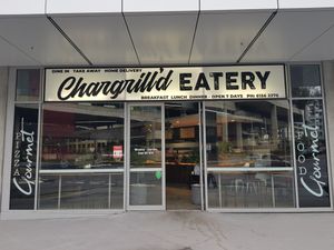 Outside at Chargrill'd Eatery in Belconnen