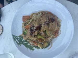 Golden Noodles  at Loving Hut in St Kanzian